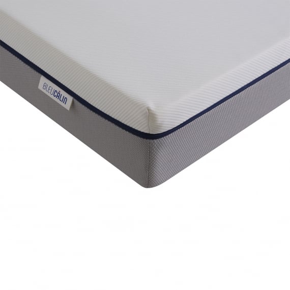 Matelas mousse 90x190 cm BLEU pas cher 