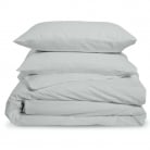 Parure de lit percale 2 personnes - gris clair
