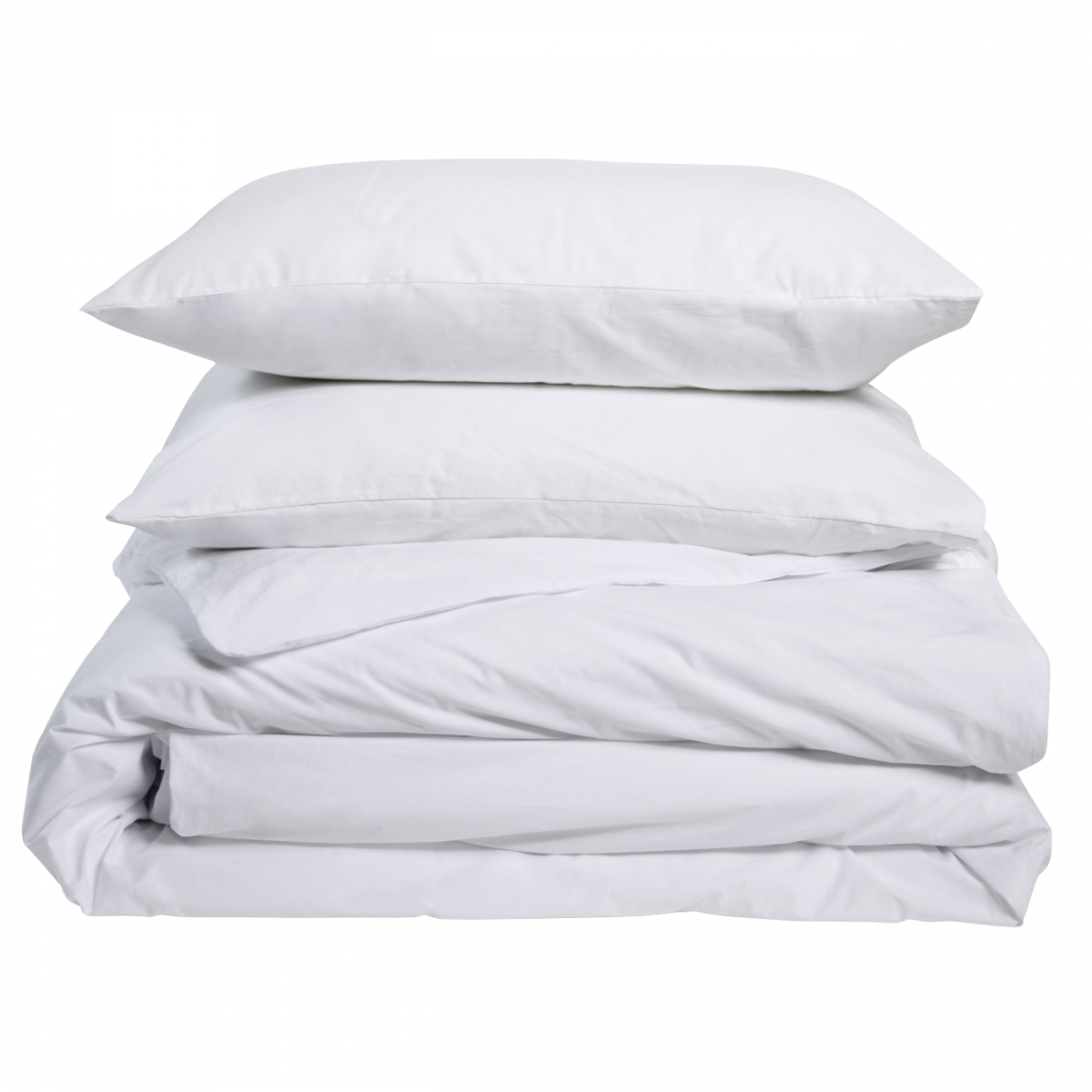 Parure de lit 1 personne Blanche