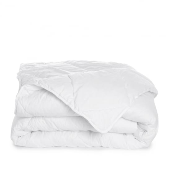 Couette Chaude (140 cm) Microfibre Lavable à 95°C Blanche - Linge