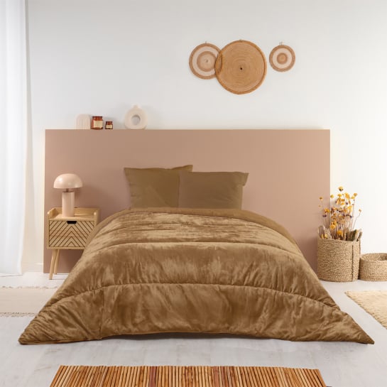 Qucover Couette 220x240 Imprimée pour 2 Personnes en Motif Floral