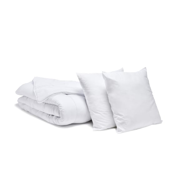 Pack couette + oreillers lavable à 95° - 2 personnes