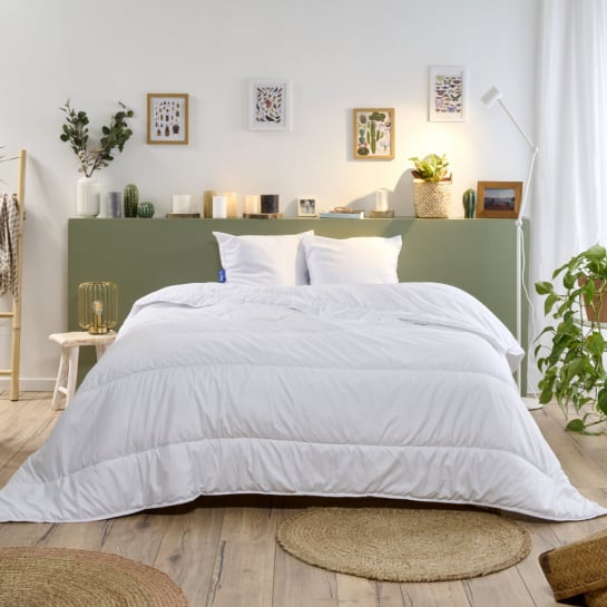 Traversin naturel mi-ferme en plumes et duvet 200 cm PREMIUM