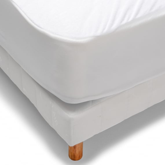 Protège matelas rectangulaire blanc