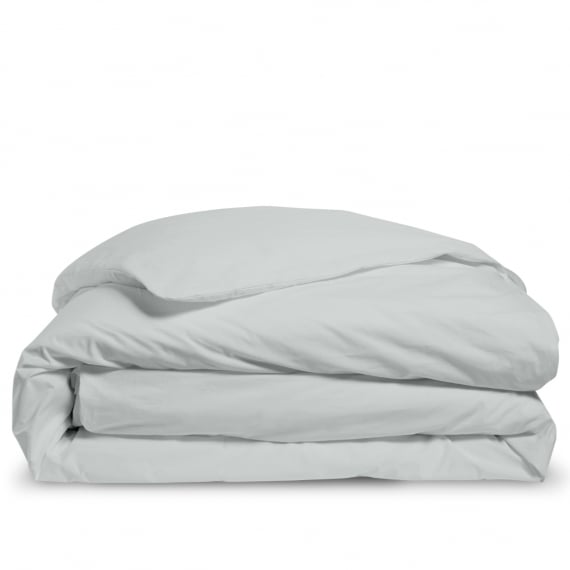 Housse de couette percale - Gris clair