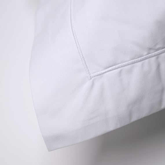 Taie d'oreiller bébé - coton percale blanc