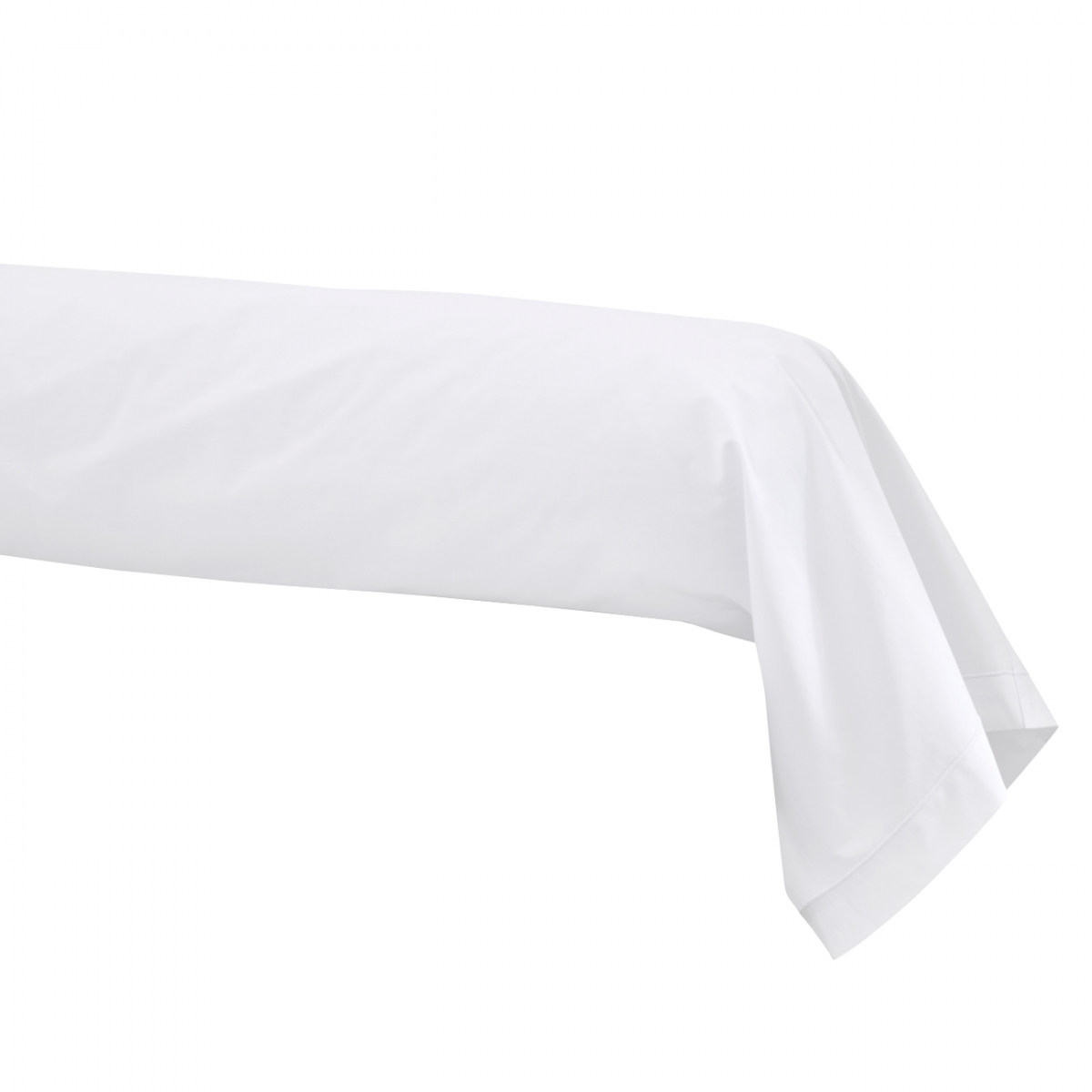 Taie de traversin percale - Blanc