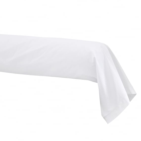 Taie de traversin percale - Blanc