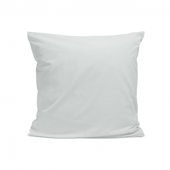 Taie d'oreiller percale de coton - Gris clair