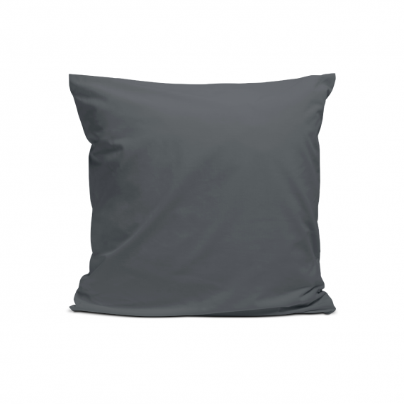 Taie d'oreiller percale - anthracite